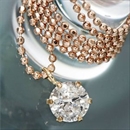 ★受注生産★K18PG 0.4ctダイヤモンドペンダント/ネックレス