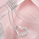 ★受注生産★K18WG 0.3ctハートダイヤモンドペンダント/ネックレス