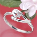 ★受注生産★ピンクダイヤリング 指輪 アレンジハートリング 17号