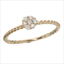 ★受注生産★K14ピンクゴールド ダイヤリング 指輪 11号