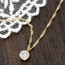 ★受注生産★18金イエローゴールド(K18YG) 0.27ct ダイヤモンドペンダント/ネックレス