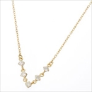 Amelie Monchouchou ディアプリュイ K18ダイヤモンドペンダント/ネックレス イエローゴールド