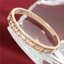 ★受注生産★K10ピンクゴールド ダイヤリング 指輪 ハートリング 15号