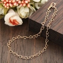 ピンクゴールド ハートブレスレット