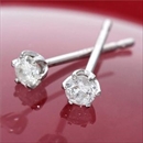 ★受注生産★プラチナ0.1ctダイヤモンドピアス