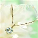 ★受注生産★K18アクアマリンペンダント/ネックレス