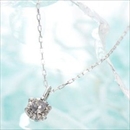 ★受注生産★K18ホワイトゴールド 0.1ctダイヤモンドペンダント/ネックレス