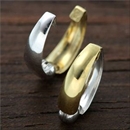 ★受注生産★K14ホワイトゴールド/イエローゴールド リバーシブルピアリング