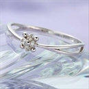 ★受注生産★WGダイヤリング 指輪 フラワーリング 19号