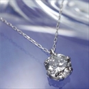 純プラチナ 0.5ct ダイヤモンドペンダント/ネックレス(鑑別書付き)