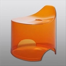 シンカテック dureau(デュロー) バススツール クリアタイプ オレンジ