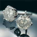 PT(プラチナ) 1ctダイヤモンドピアス 鑑別付き