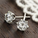 Pt900 大粒0.75ctダイヤモンドピアス 22222(鑑別書付き) プラチナ