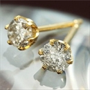 ★受注生産★K18イエローゴールド ダイヤモンドピアス0.3ct