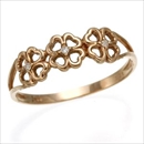 ★受注生産★K10 ピンクゴールドゴールドリング 【フラワー】 9号