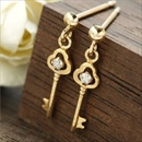 ★受注生産★K10YG(イエローゴールド) ダイヤキーピアス