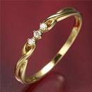 ★受注生産★K18ダイヤリング 指輪  デザインリング 15号