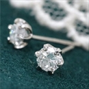 ★受注生産★0.4ctプラチナダイヤモンドピアス