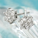 ★受注生産★K18WG 7スターダイヤモンドピアス(ホワイトゴールド)1919529