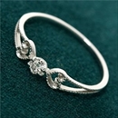 ★受注生産★K18WG アンティーク調ダイヤリング 指輪 11号