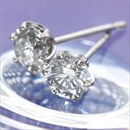 K18ホワイトゴールド 0.5ctダイヤモンドピアス