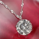 純プラチナ0.7ctダイヤモンドペンダント/ネックレス (鑑別カード付き)