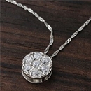 ★受注生産★プラチナPt900 セブンストーンダイヤモンドペンダント/ネックレス