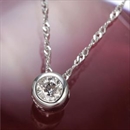 ★受注生産★プラチナPt900 ダイヤモンドベゼルペンダント