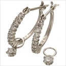 ★受注生産★ダイヤハーフエタニティ計0.3ct ダイヤモンドピアス SILVER