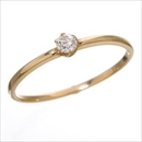 ★受注生産★K18 ダイヤリング 指輪 シューリング ピンクゴールド 11号