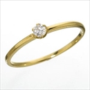 ★受注生産★K18 ダイヤリング 指輪 シューリング イエローゴールド 13号