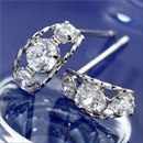 ★受注生産★PTローブダイヤモンドピアス プラチナ