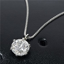 プラチナPt900 0.6ctダイヤベネチアンチェーンネックレス (鑑別書付き)