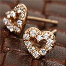 ★受注生産★PGカラーハートパヴェピアス