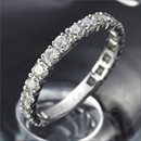 ★受注生産★プラチナPt900 ダイヤリング 指輪 1ctエタニティリング 11号 (鑑別書付き)