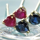 ★受注生産★K18YGハートシェイプピアス ルビー