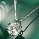 ★受注生産★プラチナPt0.6ctダイヤモンドペンダント/ネックレスベネチアンチェーン