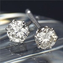 ★受注生産★PT900/0.24ctダイヤモンドピアス プラチナ