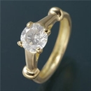 ★受注生産★Amelie Monchouchou K18誕生石NEWベビーリングネックレス 【4月】ダイヤモンド