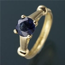 ★受注生産★Amelie Monchouchou K18誕生石NEWベビーリングネックレス 【9月】サファイア