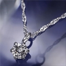 ★受注生産★純プラチナ0.1ctダイヤモンドペンダント/ネックレス