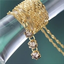 ★受注生産★K18YG3ストーンダイヤモンドペンダント/ネックレス