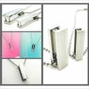 ステンレスペアネックレス つや消しライン入り立体ブロックネックレス SN0768SN0769